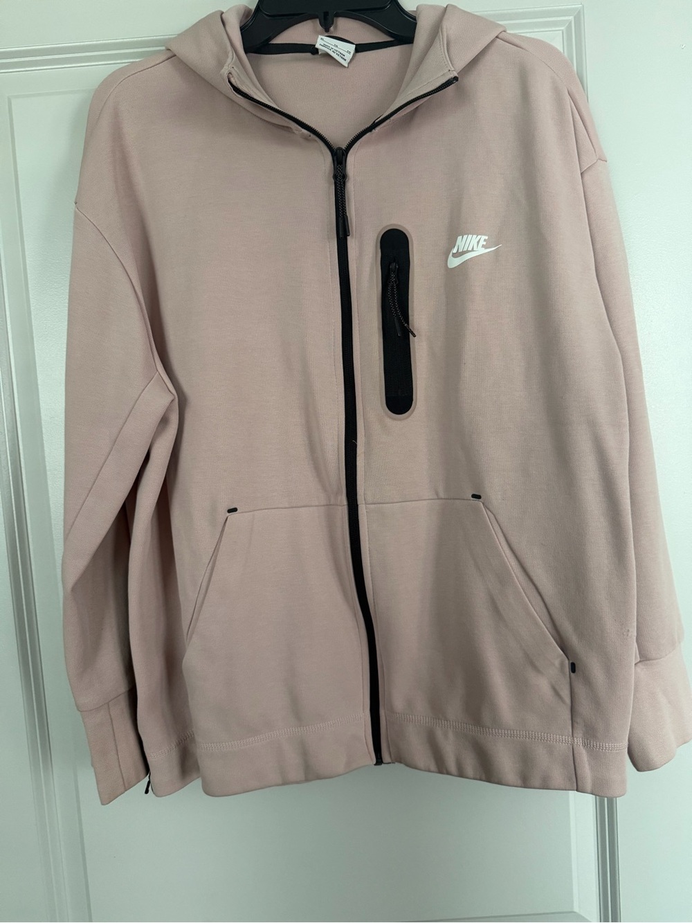 Nike Blush Pink Full-Zip Hoodie with Hood